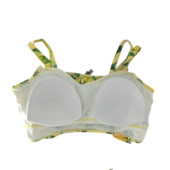 torrid Off Shoulder Ruffle Bikini Set Lemon Swim Suit Modest Plus Yellow UPF 3X - Picture 11 of 16